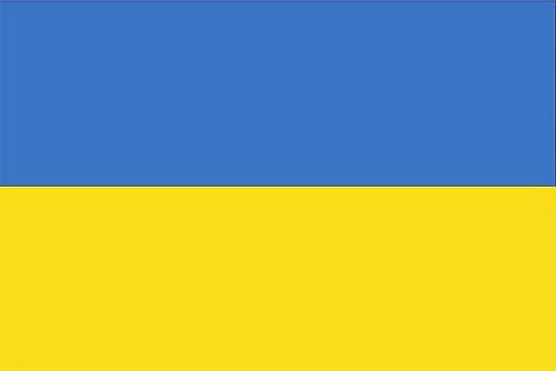 Bilde av ukrainsk flagg - Klikk for stort bilde
